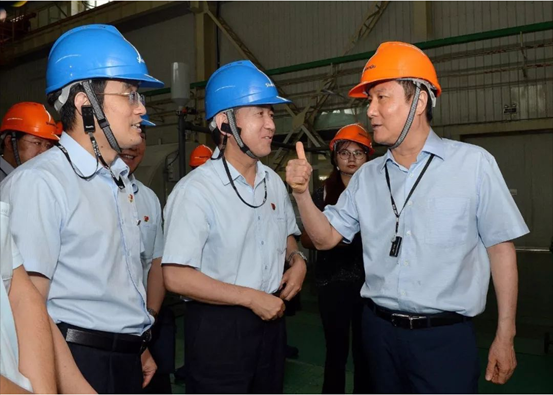 省总工会主席郭大为调研凯发k8，，，，，为企业转型生长点赞！
